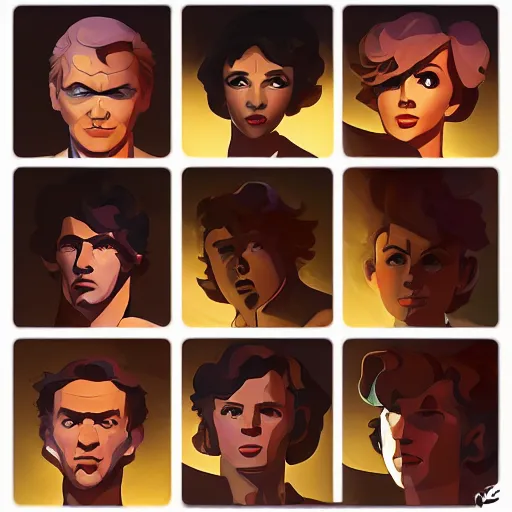 Image similar to face icon stylized minimalist the poseidon adventure 1 9 7 2, loftis, cory behance hd by jesper ejsing, by rhads, makoto shinkai and lois van baarle, ilya kuvshinov, rossdraws global illumination