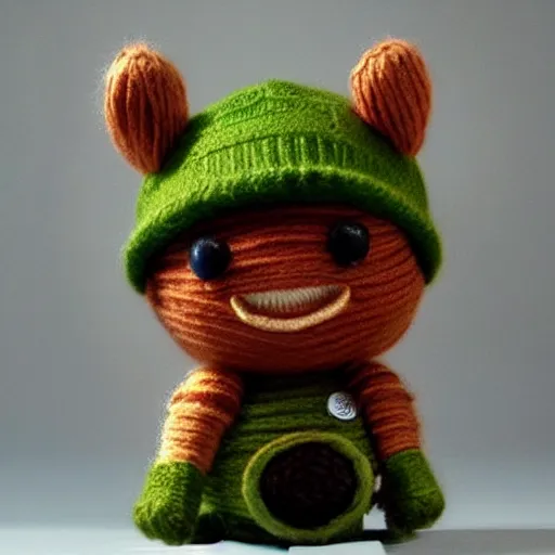 Prompt: yarn teemo