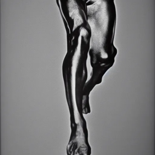 Prompt: full body portrait of the silver surfer, in style of robert mapplethorpe, 3 5 mm,