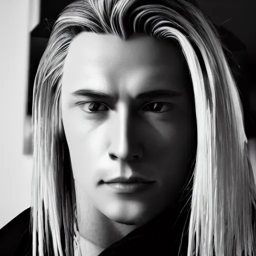 Image similar to A photo of sephiroth, f/22, 35mm, 2700K, perfect faces.