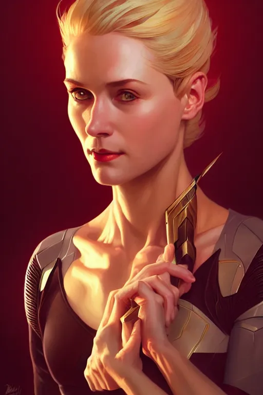 Prompt: a portrait of carol danvers, fantasy, sharp focus, intricate, elegant, digital painting, artstation, matte, highly detailed, concept art, illustration, ambient lighting, art by ilya kuvshinov, artgerm, alphonse mucha, and greg rutkowski