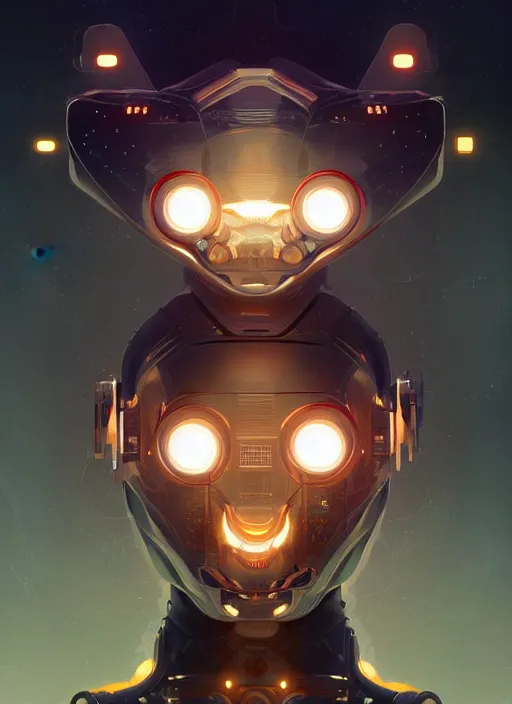 Prompt: symmetry!! portrait of robotic humanoid animal, tech wear, scifi, glowing lights!! intricate elegant, highly detailed, digital painting, artstation, concept art, smooth, sharp focus, illustration, art by artgerm and greg rutkowski and alphonse mucha