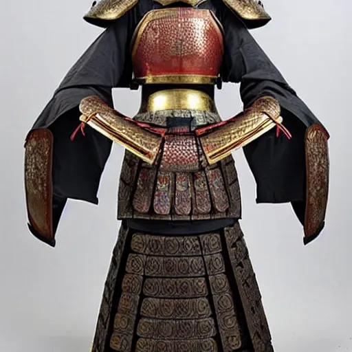 Prompt: highly detailed female armor , in Japan style , samurai