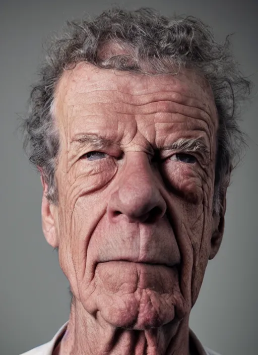 Image similar to photo of John Noble by Alex Stoddard, head shot, detailed, award winning, Sony a7R