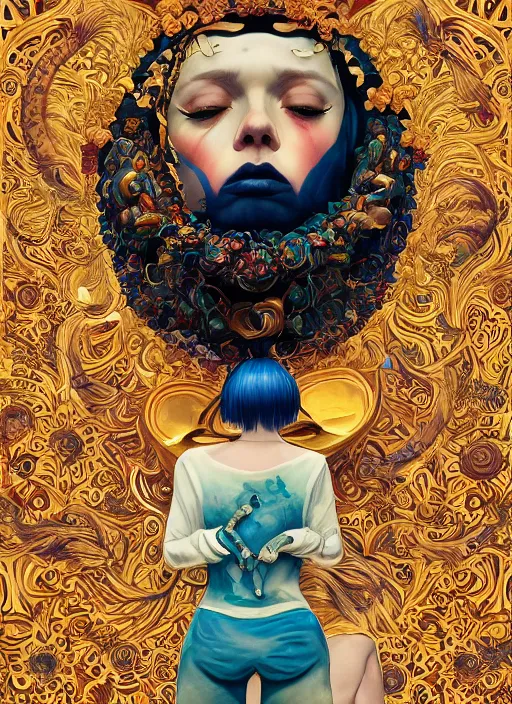 Image similar to gold :: by Martine Johanna and Simon Stålenhag and Chie Yoshii and wlop and Guillermo del toro :: ornate, dynamic, particulate, rich colors, elegant, centered, artstation, smooth, sharp focus, octane render, 3d