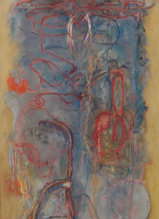 Image similar to biomechanical talisman of a formula for mind transference by maggi mcdonald, mark rothko, sabina klein