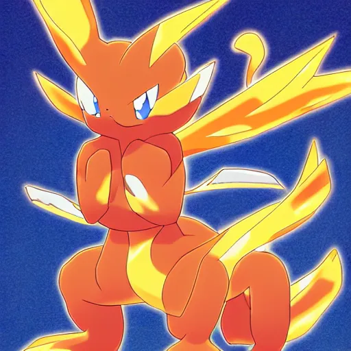 Image similar to new Pokémon, fire type by Ken Sugimori