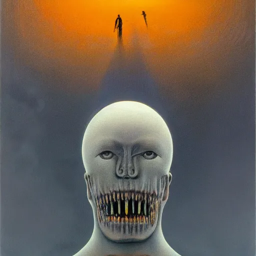 Image similar to the light by zdzisław beksiński, jeffrey smith and h.r. giger, oil on canvas, XF IQ4, f/1.4, ISO 200, 1/160s, 8K, RAW, unedited, symmetrical balance, in-frame