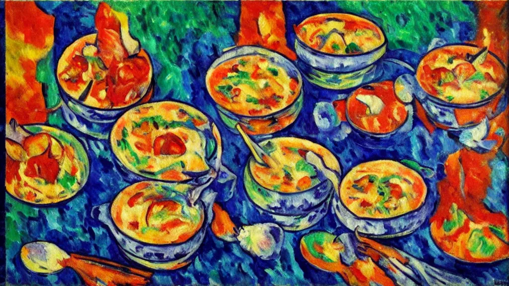 Image similar to fauvism smartest chowder nightmare