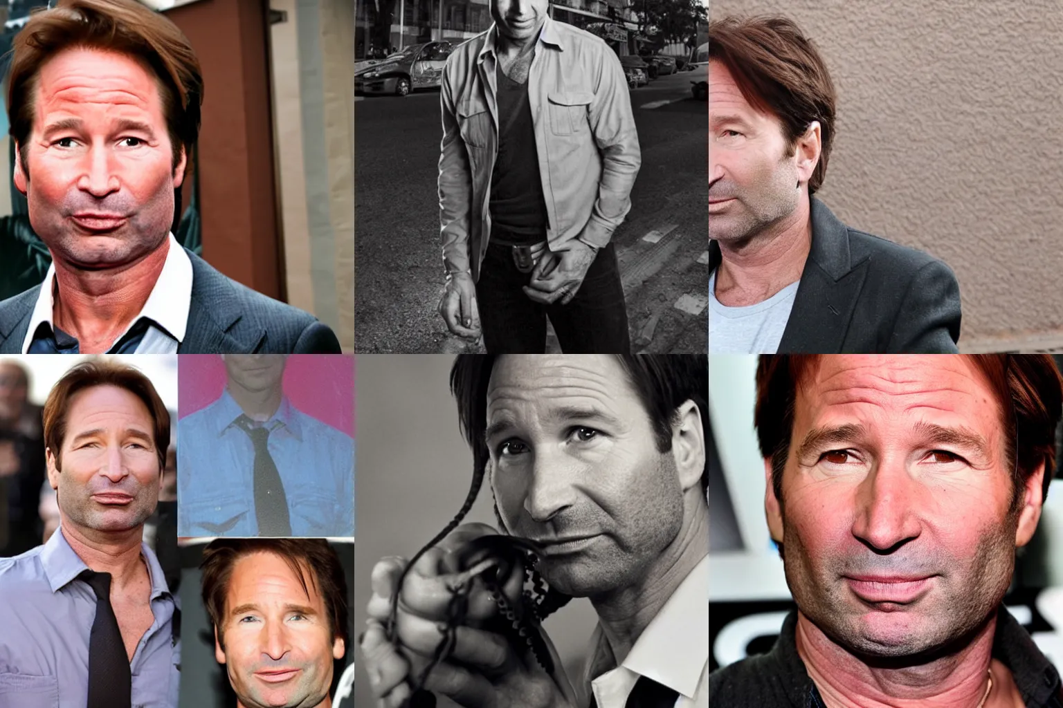 Prompt: david duchovny with tentacles