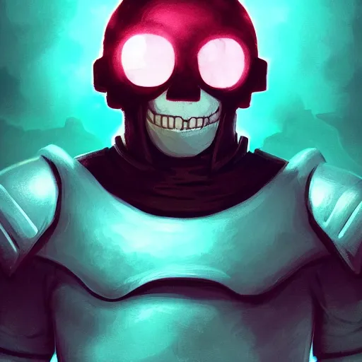 Image similar to super powerful sans, action pose, character portrait, undertale, fan art, alternate universe, epic, cool, awesome, digital art, by marco bucci and greg rutkowski, sharp focus, detailed, cinematic