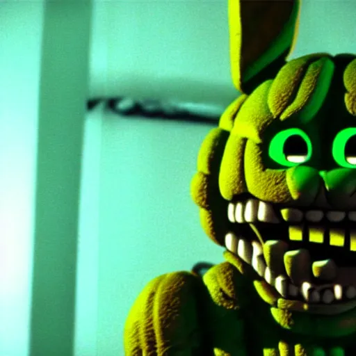 Prompt: still photo of springtrap in the thing ( 1 9 8 2 ), cinematic lighting, scene, cinematic