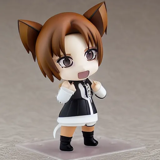 Image similar to fur dog, nendoroid, figurine, detailed product photo