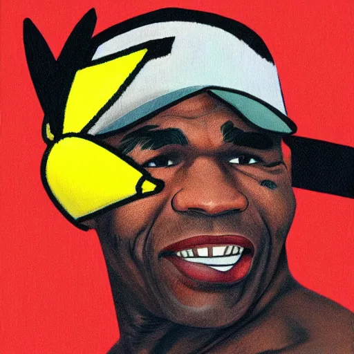 Image similar to Portrait of Mike tyson as Pikachu