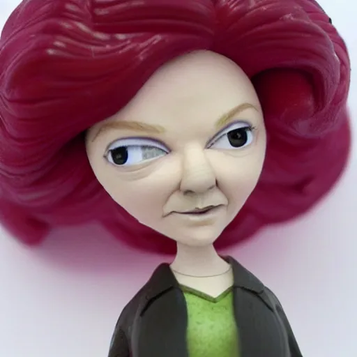 Prompt: judy dench, stop motion vinyl figure, plastic, toy