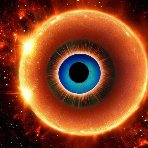 Prompt: the eye of the universe