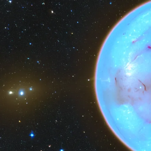 Image similar to planet lemon, photo by hubble telescope