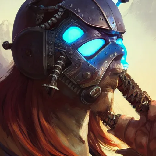 Image similar to cyberpunk viking helmet mask warrior goddess robot ninja fantasy, art gta 5 cover, official fanart behance hd artstation by jesper ejsing, by rhads, makoto shinkai and lois van baarle, ilya kuvshinov, ossdraws