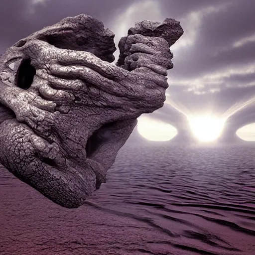 Image similar to surreal 3 d artwork by ridley scott