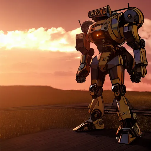 Image similar to a mecha garfield, art station, unreal engine 5, dramatic lighting,