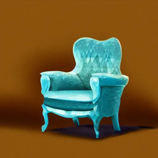 Prompt: digital painting of an armchair in the shape of an avocado cinematic lightning 4k award winning artstation