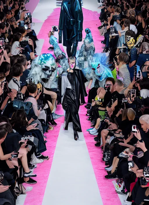 Image similar to hyperrealistic and heavy detailed balenciaga runway show of ghost busters, leica sl 2 5 0 mm, vivid color, high quality, high textured, real life