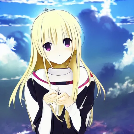 Prompt: a beautiful blonde anime knight sasucchi 9 5