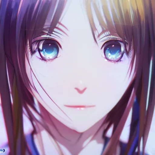 Image similar to photorealistic anime girl render, detailed face, colorful, atmosphere cinematic, by wlop, by ilyu kuvshinov, soft shadows, be concept art, super detailed, unreal engine 5, octane render, 8 k, super realistic, ufotable studio art style, global illumination, trending in pixiv, japanese light novel cover, visual novel