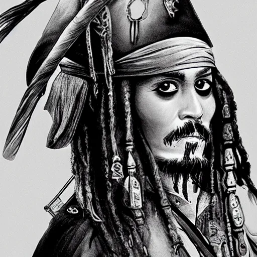 Prompt: capitain Jack Sparrow in ancient China