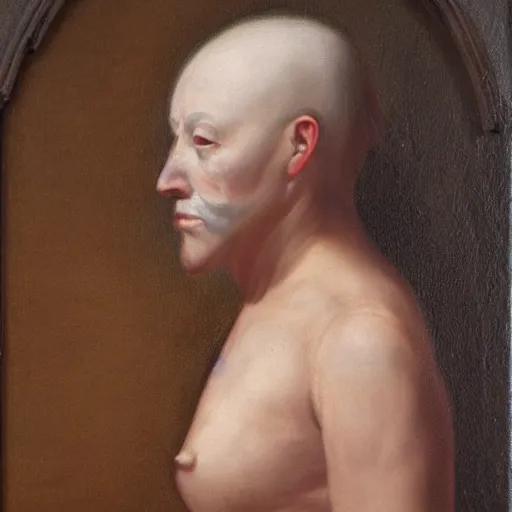 Prompt: lost identity, faceless and nameless, oil painting from 1 6 5 0