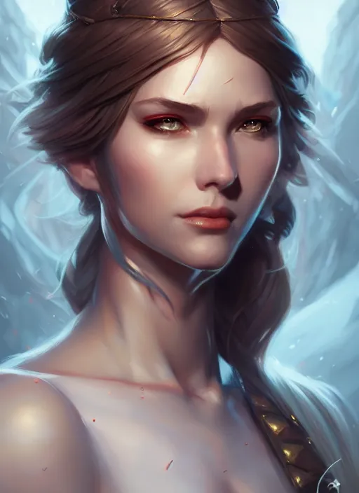 Image similar to percian princess, portrait, art by artgerm and greg rutkowski and magali villeneuve, d & d, fantasy, highly detailed, portrait, digital painting, trending on artstation, concept art, sharp focus, illustration