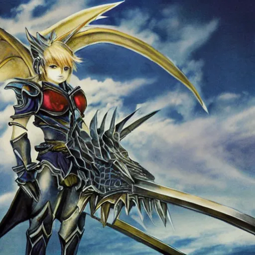 Prompt: final fantasy dragoon,artwork