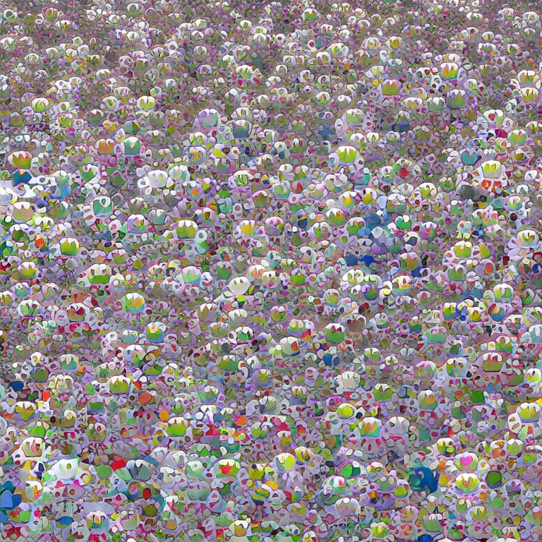 Image similar to clean 3 d render ultra detailed of a japanese fan pattern, hyperrealistic, tiny, small, miniature, short, cute and adorable, pretty, takashi murakami, digital painting, highly detailed, intricate details, elegant, artstation, concept art, beautiful,