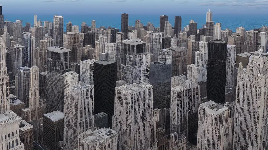 Prompt: Chicago skyline, photorealistic, 4k