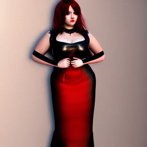 Prompt: curvy feminine hot goth cutie with sublime modest elegant patterned red-black snakeskin leather neck-high gown, cgsociety, photorealistic, comfy ambience, idealistic, 16k, smooth, sharp focus, trending on ArtStation, volumetric lighting, fully clothed, worksafe