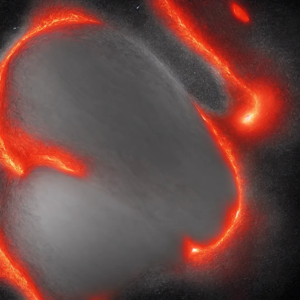 Prompt: lava planet developing at the edge of a black hole, photorealistic, hyper detailed.