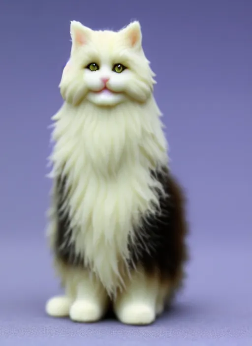 Prompt: 80mm resin detailed miniature of fluffy cat, Product Introduction Photos, 4K, Full body, simple background