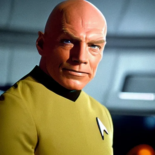 a still of mark hamill as captain picard in star trek | Stable ...