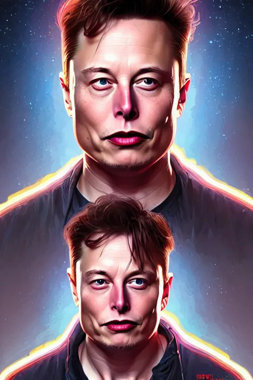 Image similar to elon musk as marty mcfly, realistic portrait, symmetrical, highly detailed, digital painting, artstation, concept art, smooth, sharp focus, illustration, cinematic lighting, art by artgerm and greg rutkowski and alphonse mucha