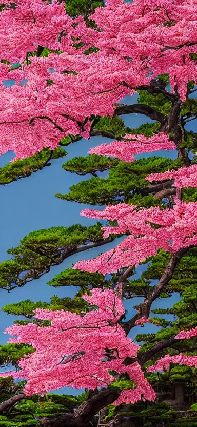 Image similar to “ a portrait photo of tyrannosaurus at a sakura tree, side shot, by shunji dodo, 8 k resolution, high quality ”