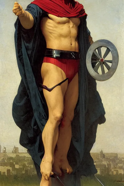 Prompt: Magneto from the X-Men by William Adolphe Bouguereau