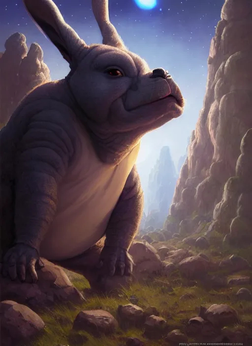 Prompt: hyper realistic, star wars, zoomed out portrait of a mega derpy big chungus, stoned, by greg rutkowski, scott m fischer, artgerm, loish, slight glow, atmospheric, anne stokes, alexandros pyromallis