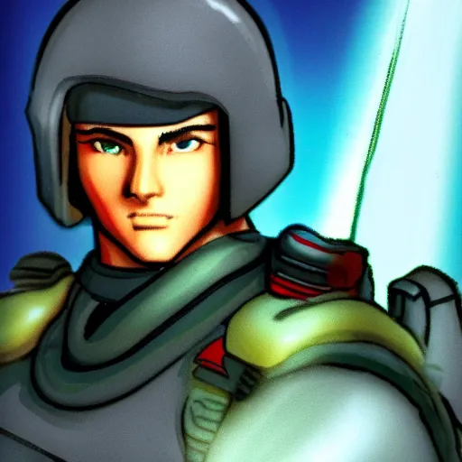 Image similar to PSX JRPG Character Portrait of GI Joe Stormshadow