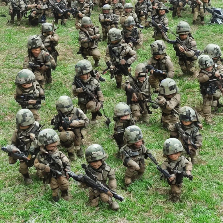 Image similar to chibi soldiers