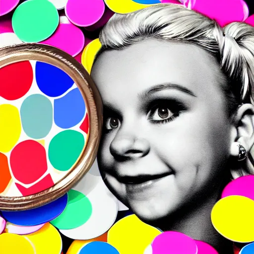 Image similar to jojo siwa on the american 2 5 cent coin