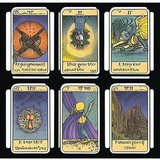 Prompt: alternative deck of rider waite tarot cards