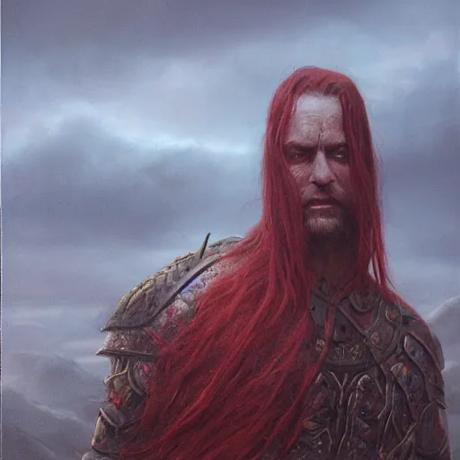 Image similar to Red Hullk, elden ring boss, matte painting, detailed, elden ring, oil on canvas