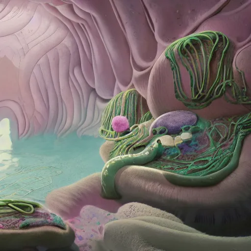 Prompt: Prince in pastel!!!, whimsical acrylic modern pop surrealism, Even Giger-y dark overlords living in the ruins of an ancient system of tunnels and caves like to be comfy every once in a while!, A seal sleeping peacefully in a kelp forest, cinematic, hyper realistic, detailed, 8k, octane render.