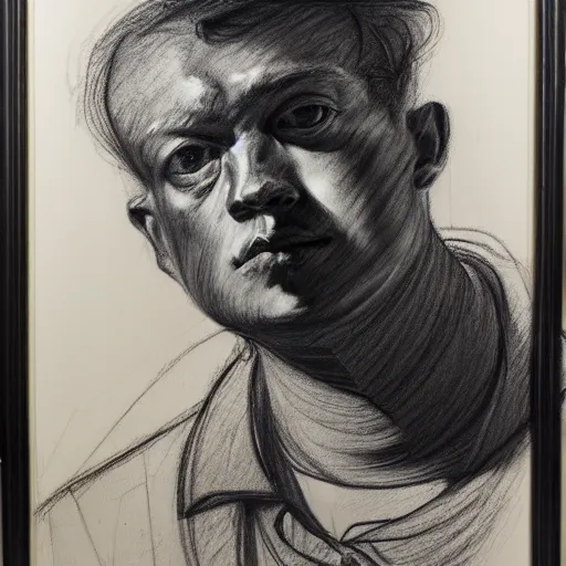 Portrait Drawing in Charcoal · Art Prof