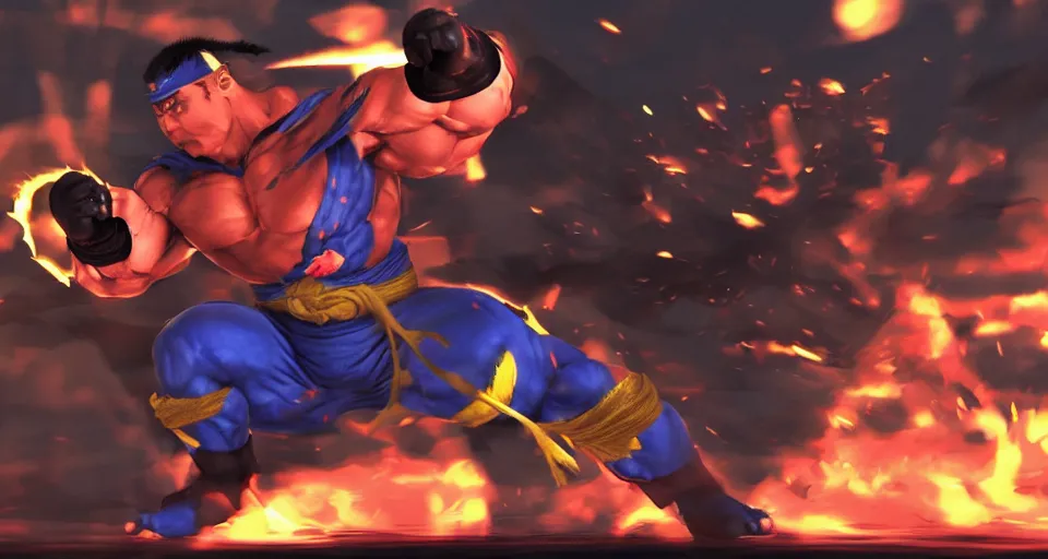 Image similar to ryu , street fighter , fighting Batman, 4k